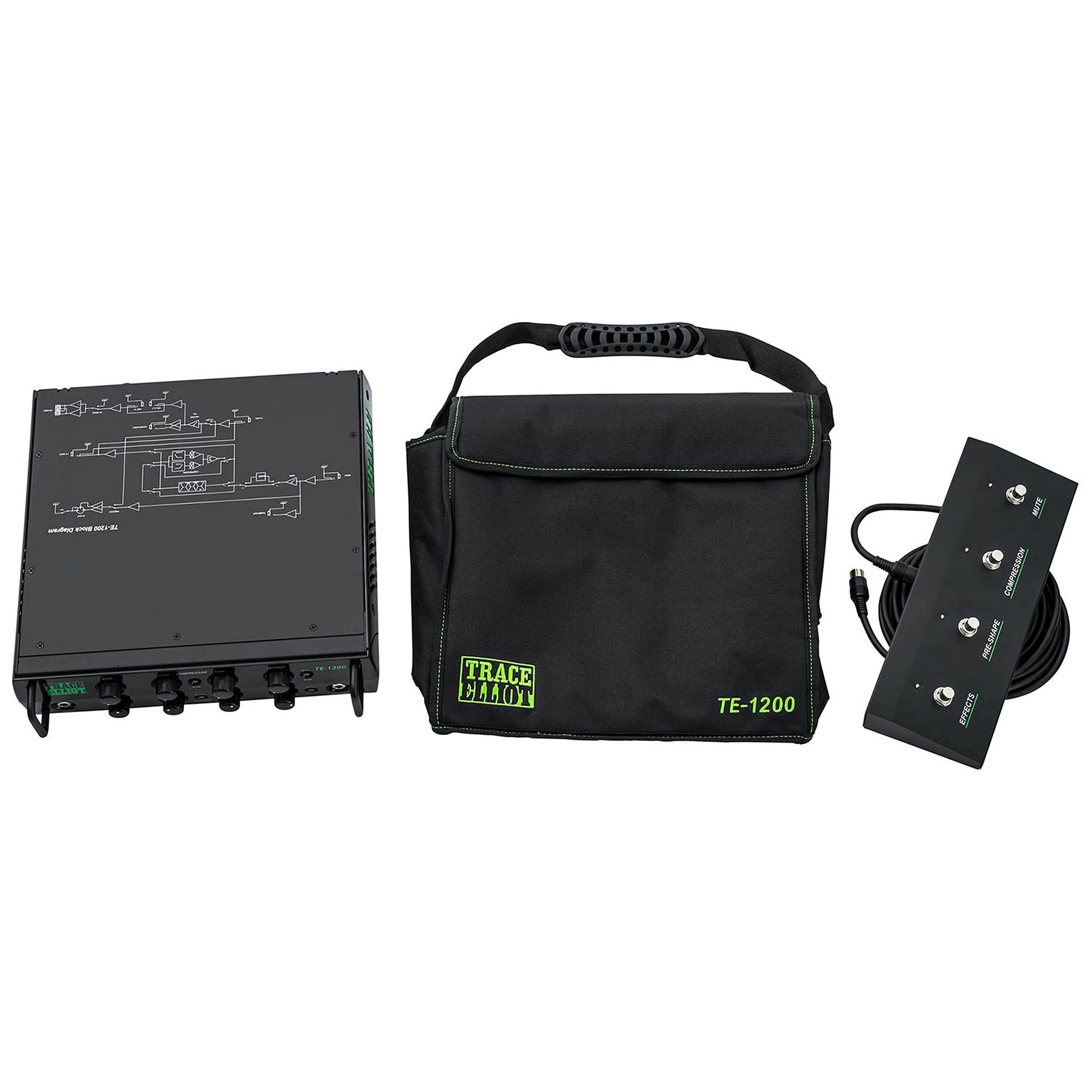 PEAVEY 03618570 Trace Elliot TE-1200 Bass Amplifier Head Portable Compact Amplifiers 1200-Watt RMS, 4 Band EQ PRO Amplification - TE1200