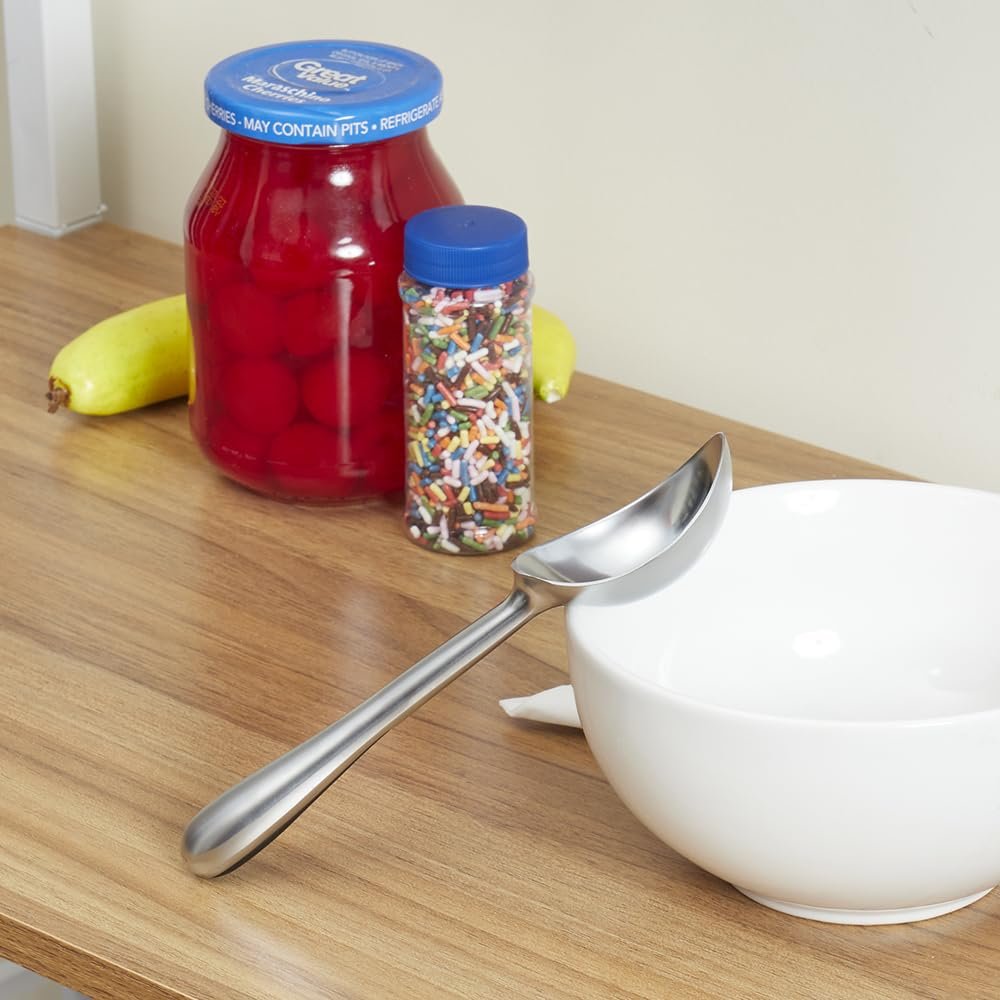Home Basics Ice Cream Scoop, 6.62" L x 1.50" W x 0.75" H, Silver