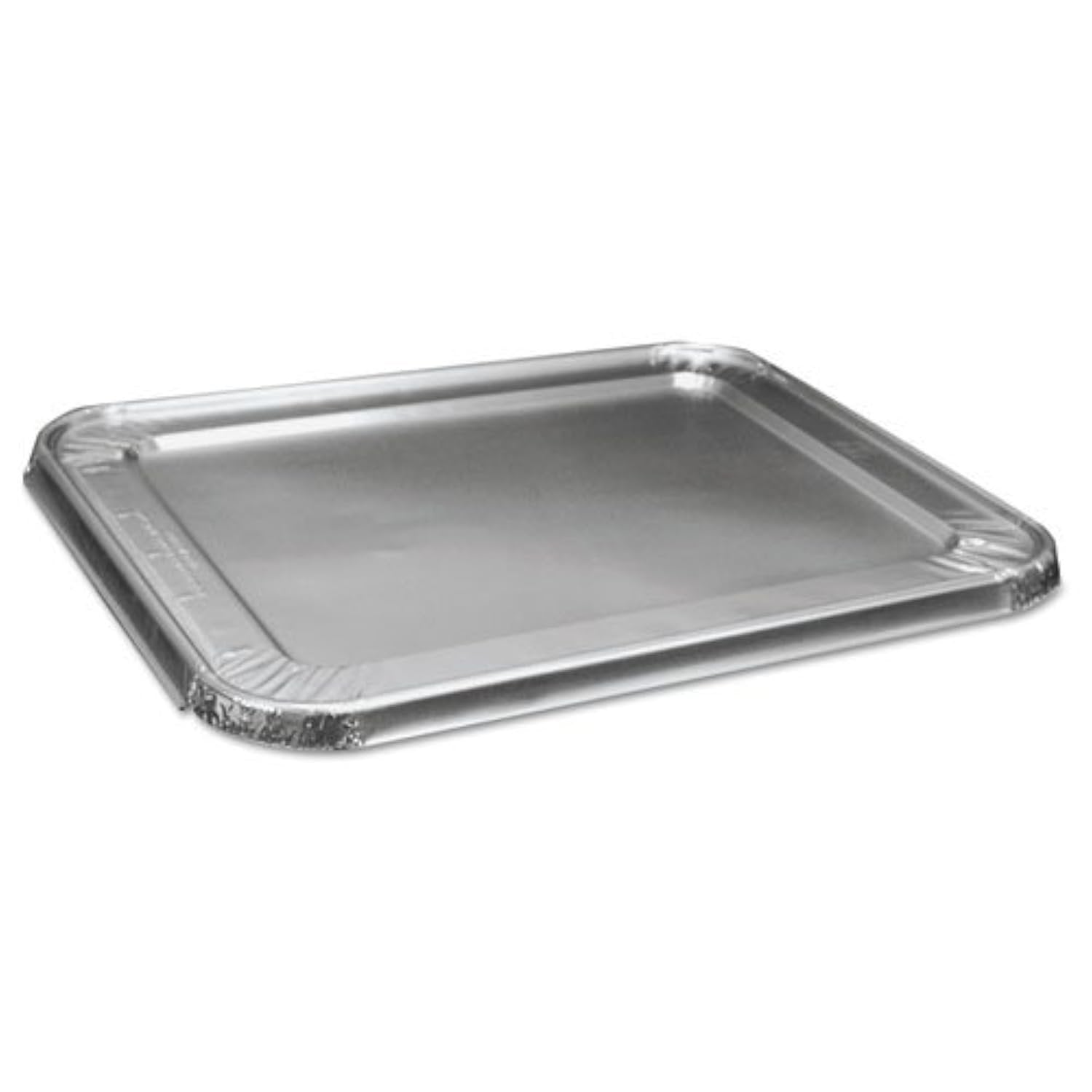Premium Silver Aluminum Pan Lids - Half Size (Pack of 5) - Durable & Sleek Design - Perfect Fit for Various Pans