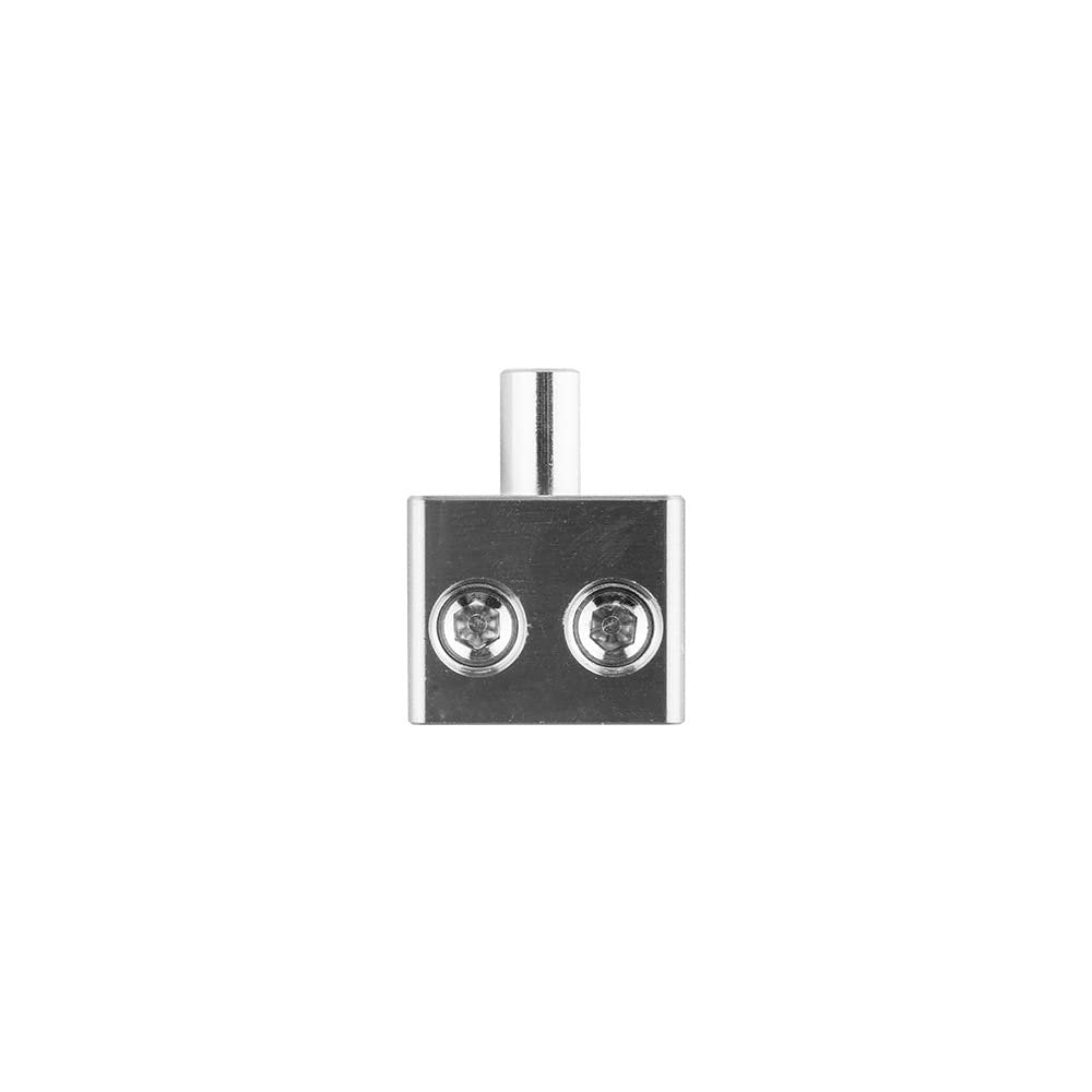 DS18 DPIV1/0 Input Reducer with Offset Stub - Dual 1/0 GA to 1/0 GA Reducer, Nickel Plated Ultra Conductive Copper Alloy, 1 x 1/0GA Output, 2 x 2/0GA Input (Sold in Pairs)