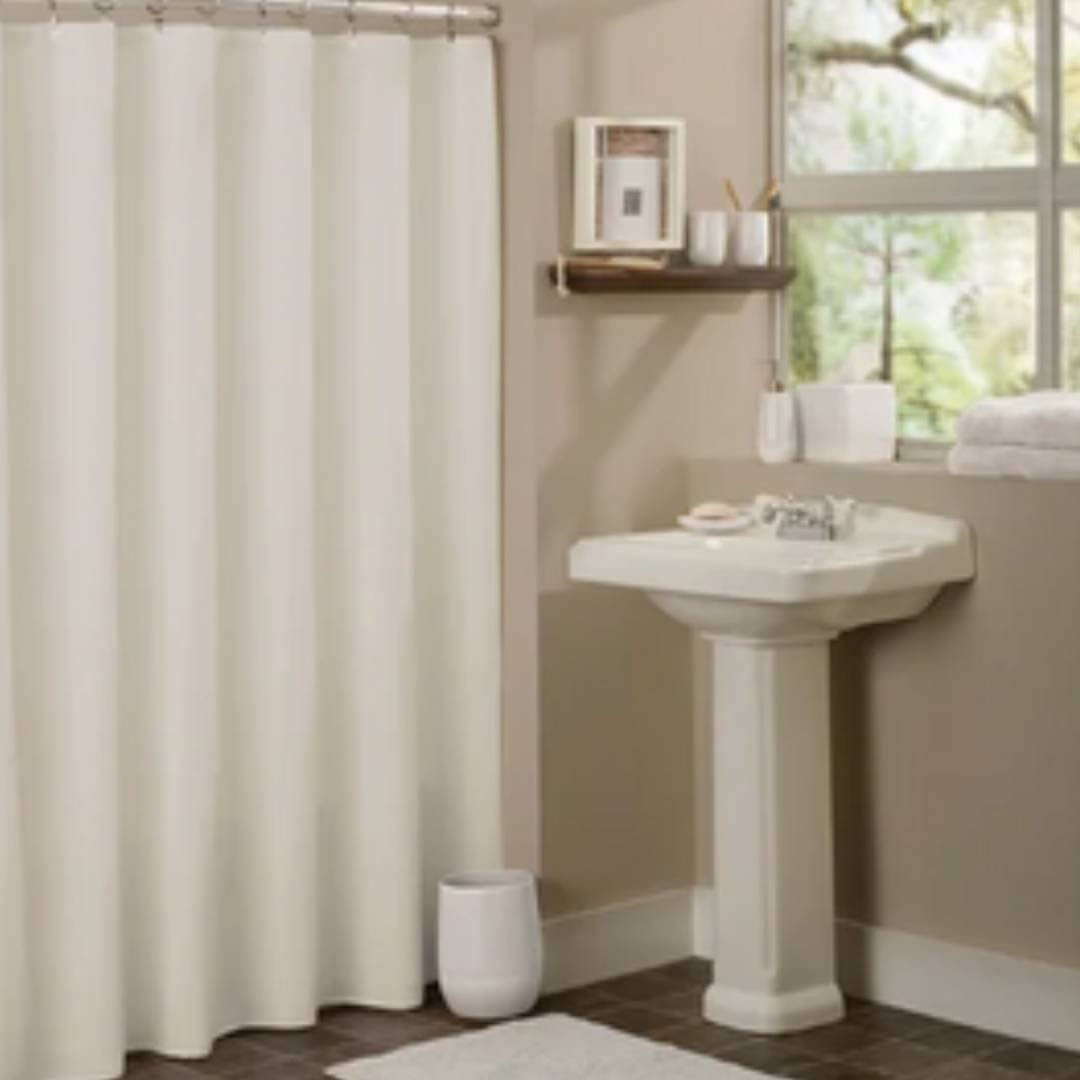 Shower Curtain Liner Beige Mildew Resistant Vinyl by Better Home