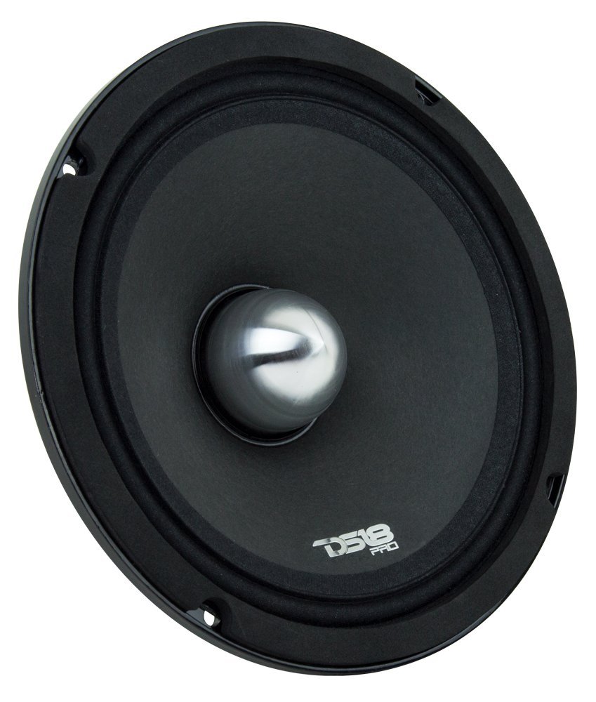 DS18 PRO-NEO8RB 250W Rms 500W Max MID-High Neodymium Magnet Bullet Midrange 4 Ω Speaker 8", Black