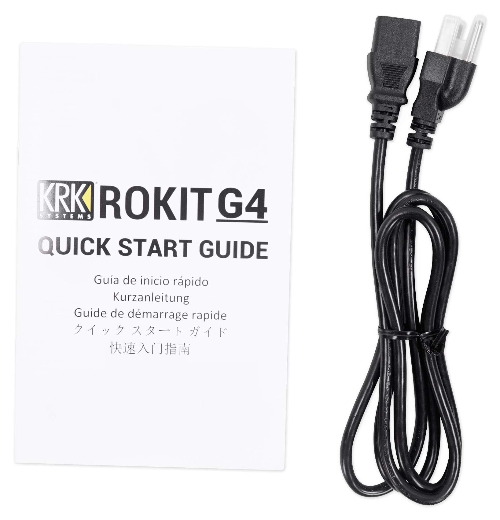 KRK RP5 Rokit 5 G4 Professional Bi-Amp 5" Powered Studio Monitor, White Noise