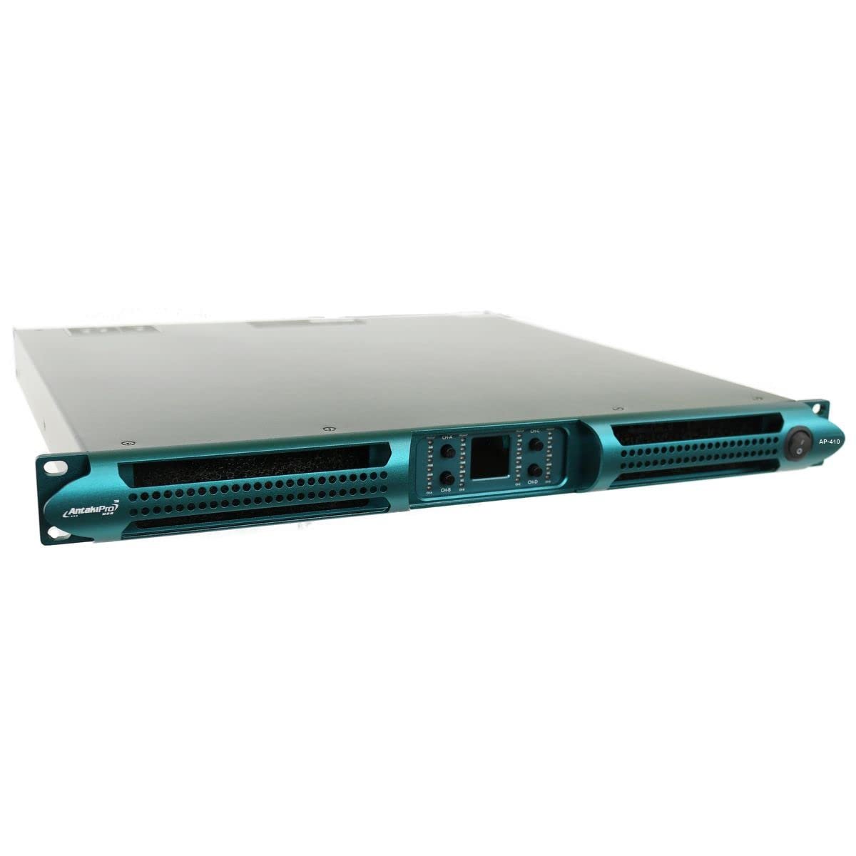 ANTAKIPRO AP-410 Professional High Power Audio Class-D Power Amplifier 4 x 2890 Watts @ 2 Ohms Per Channel with Dual Digital Signal LEDs 1 U Rack Mount