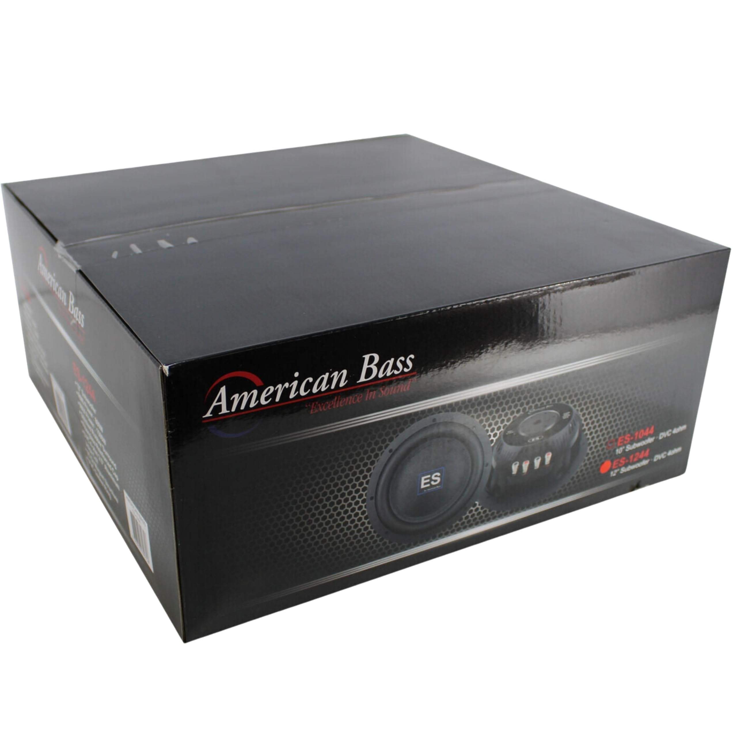 American Bass XD ES 1244 12 Inch Dual 4 Ohm Voice Coil 1500 Watt Max Power Subwoofer Speaker w/ 65 Ounce Magnet & Carbon Fiber Non Pressed Paper Cone