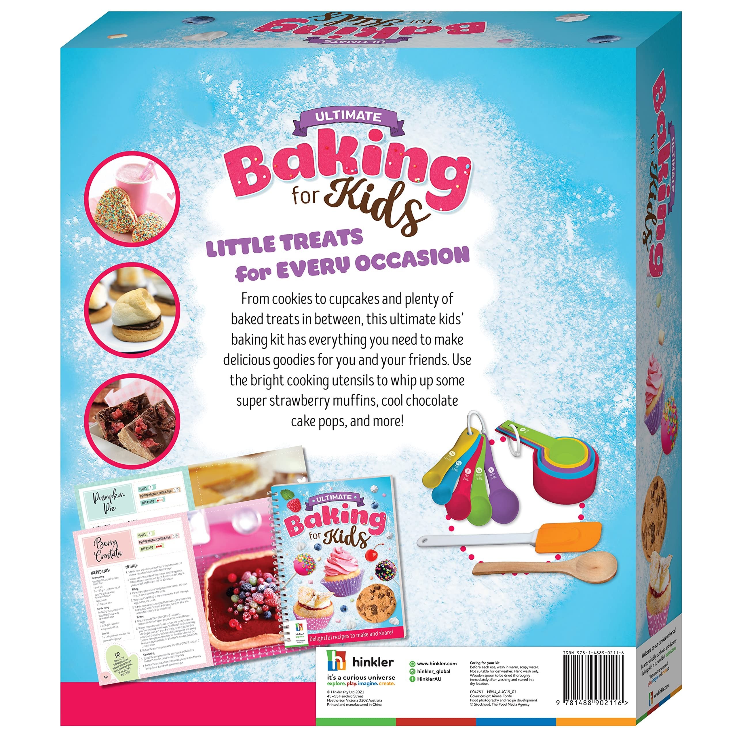 Hinkler Ultimate Baking for Kids Kit - Cookbook, Utensils and Guides - Children's Hobbies - Learn to Bake - Ages 8 to 12, Medium