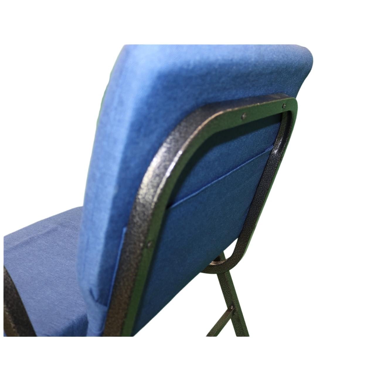 ANTAKIPRO AC771 4-Pack Cushion Chair with 30 Degree Backrest Incline Armrest Card Pocket Storage Ganging Device Handle Armchair Upholstered Banquet Padded Comfortable Sturdy Seat