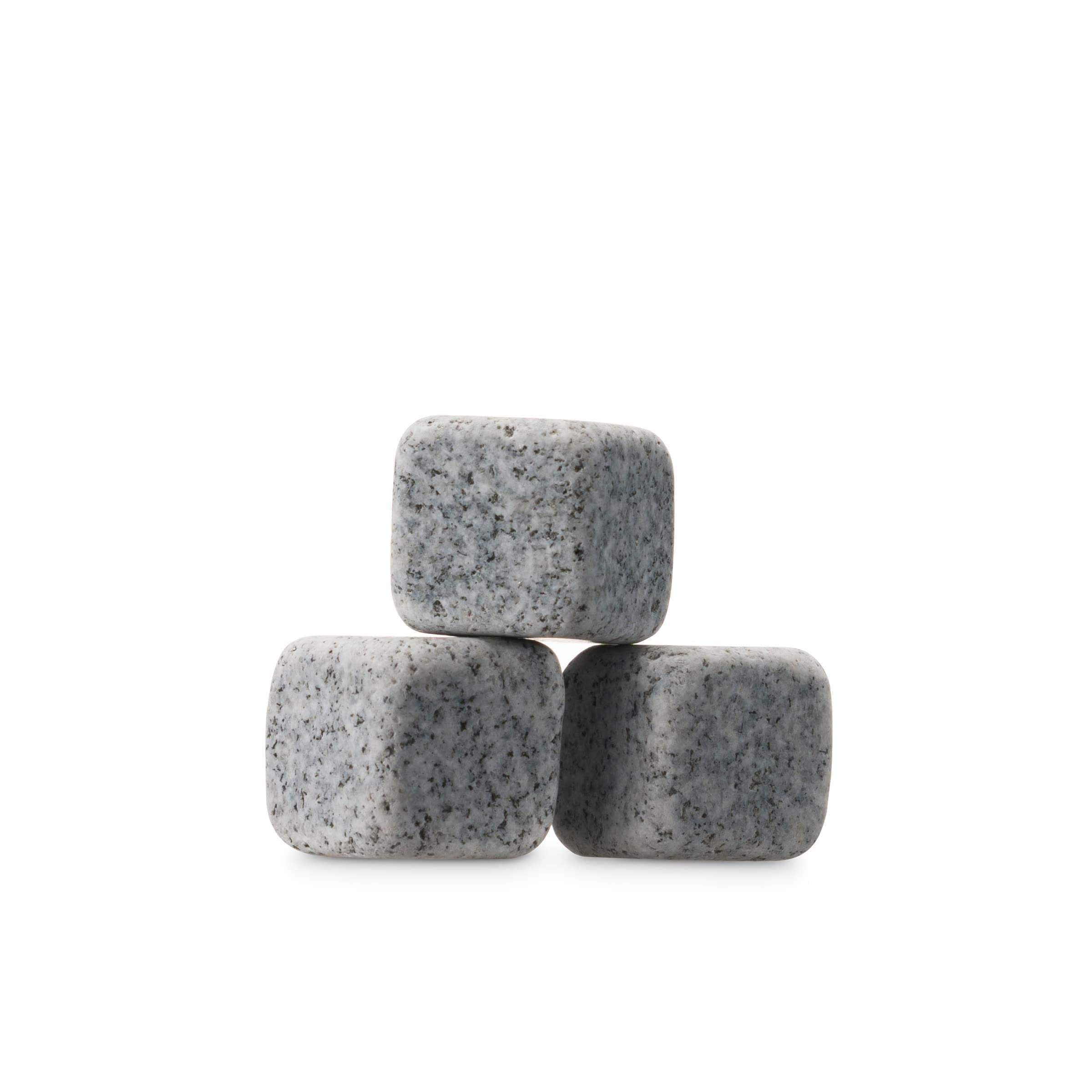 Godinger Whiskey Glass and Whiskey Stones, Gift Set Includes Old Fashioned Whiskey Glasses, 6 Whiskey Rocks Chilling Stones and Storage Pouch, Gifts for Men
