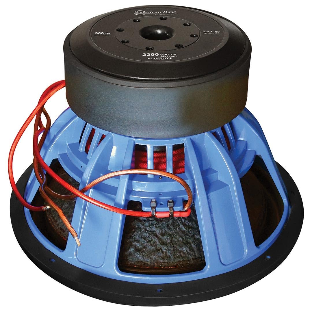 American Bass HD 15" 1 Ohm 8000 Max Watts Car Subwoofer