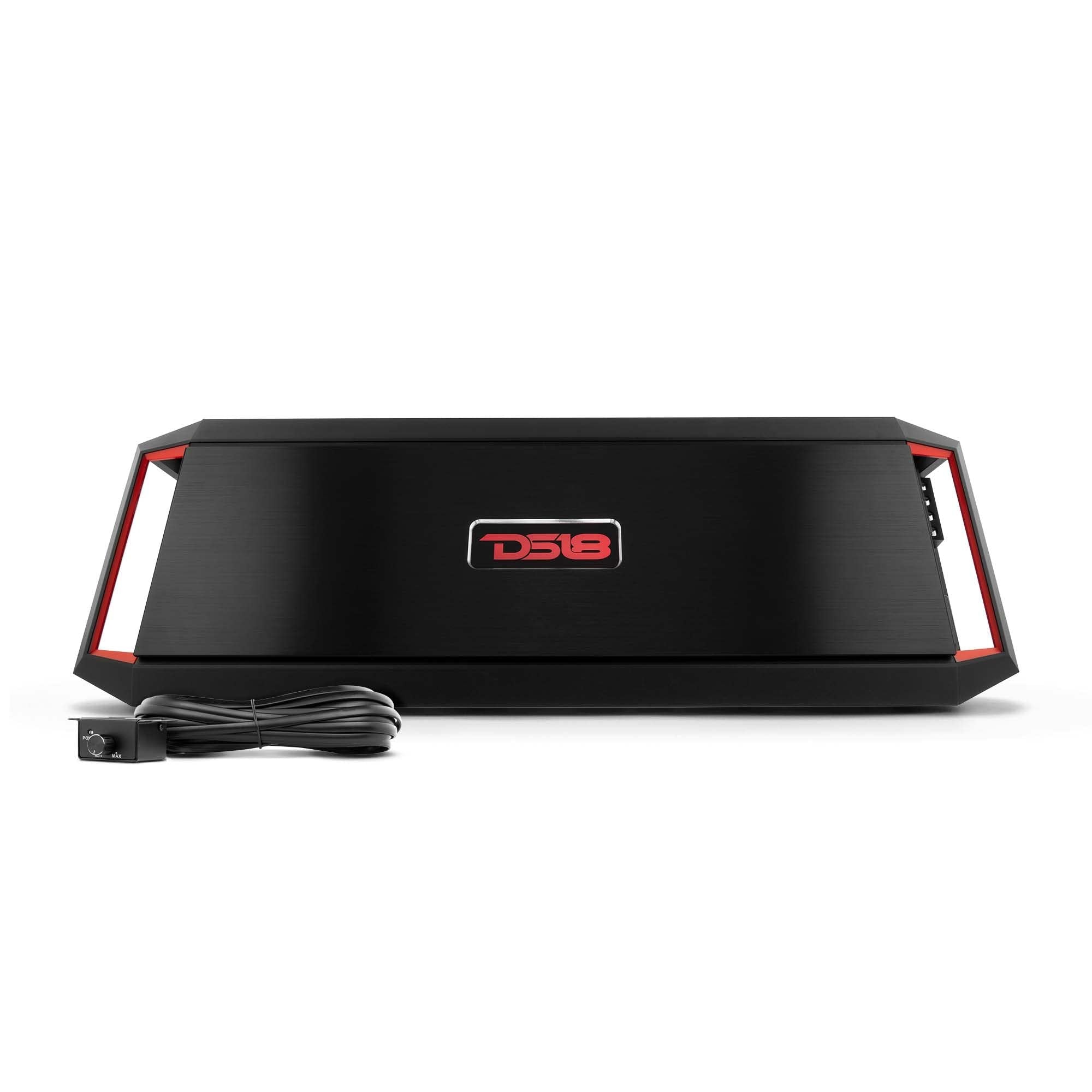 DS18 GEN-X900.4 Car Audio Amplifier 4-Channel Class A/B 900 Watts Max Multichannel Amp - Bass Remote Knob Included - Lightweight Design - High Efficiency Rate