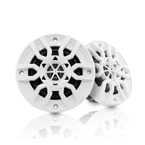 DS18 Hydro MP4 4-inch 2-Way Marine Speakers 150 Watts Max Power 50 Watts RMS (Pair) White - MP4WH