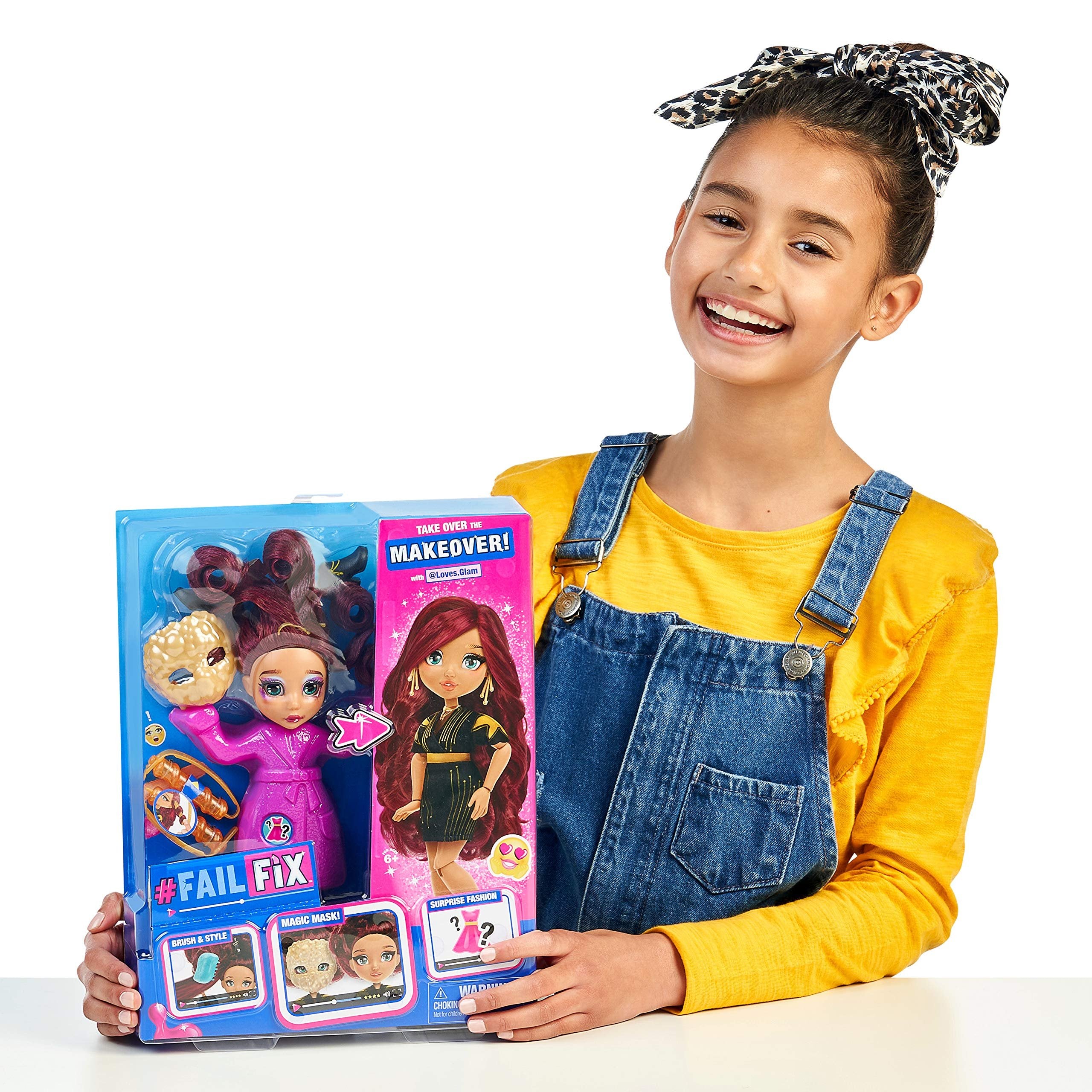 Failfix - Loves.Glam Total Makeover Doll Pack | 8.5" Fashion Doll | Total Head-to-Toe Transformation