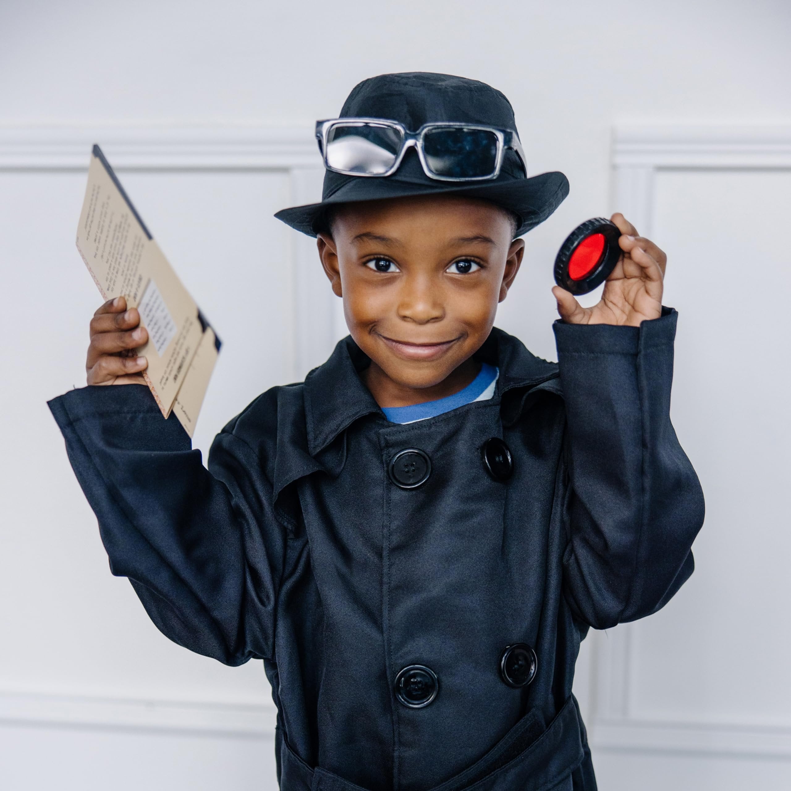 Melissa & Doug Spy Role Play Costume Set , Black