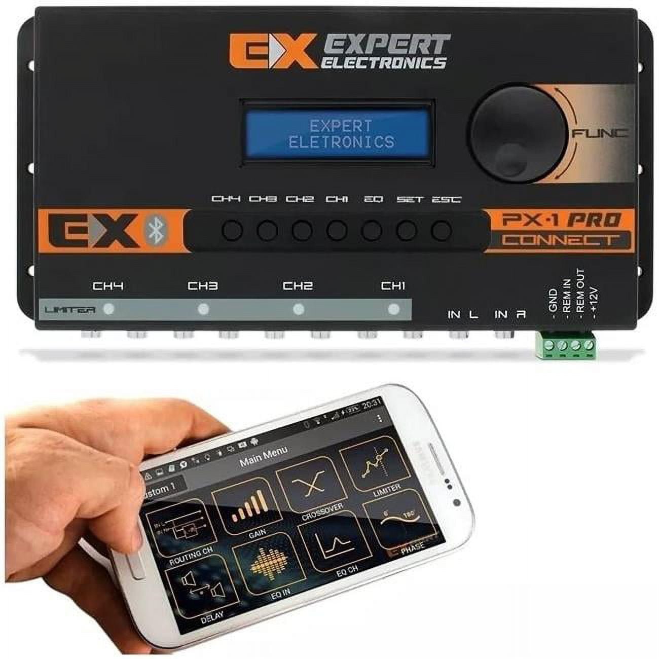 Expert Electronics PX1CONNECT 4-Channel Bluetooth Car Audio Processor