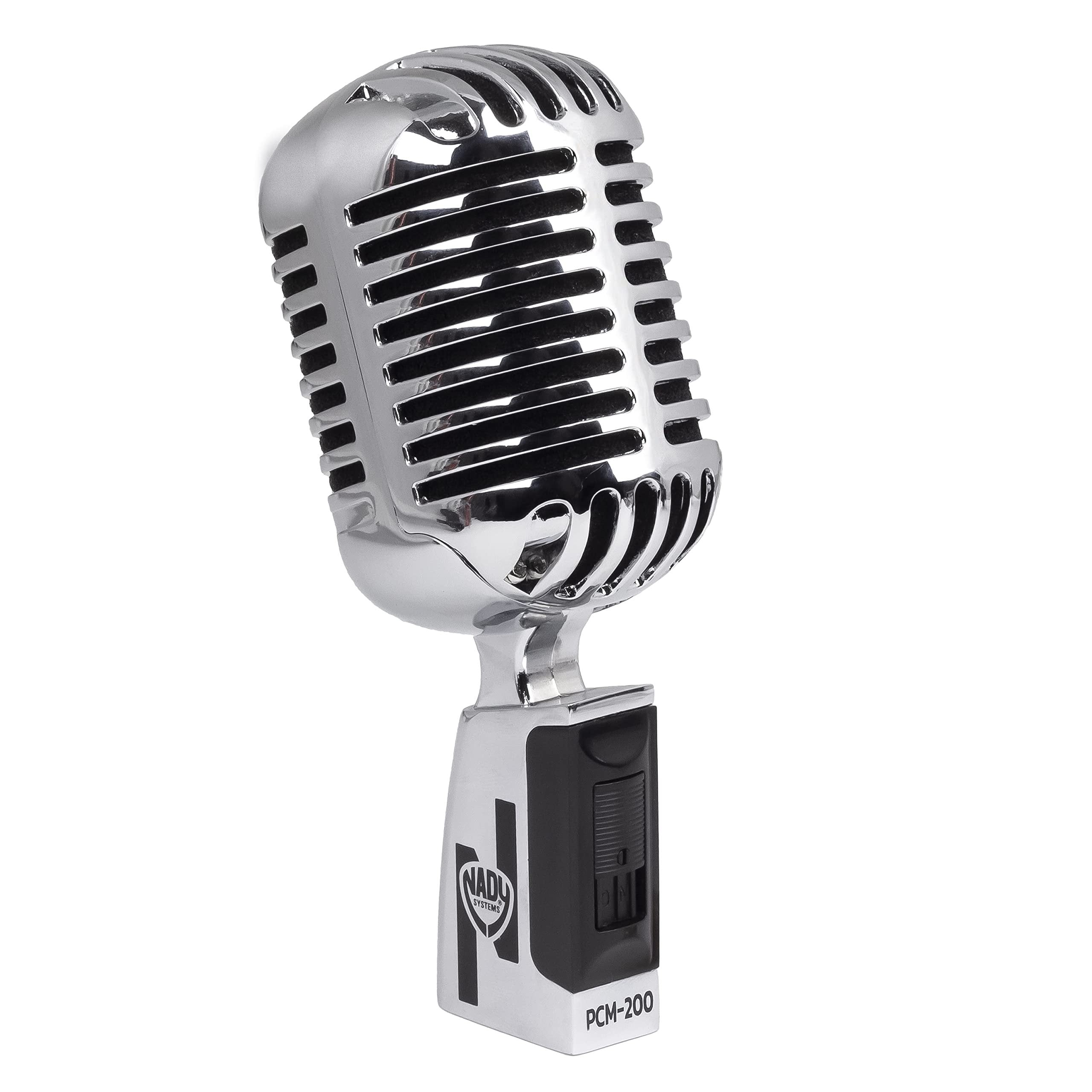 Nady PCM-200 Professional Classic Style Dynamic Microphone - Retro style vocal mic with carrying case, on/off switch, low-cut filter - Vintage look…