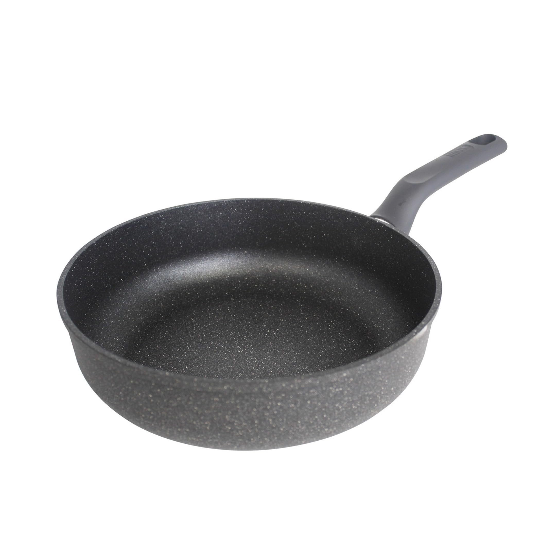 IMUSA 9in Gusto Cast Aluminum Speckled Nonstick Fry Pan with Soft Touch Handle, Gray