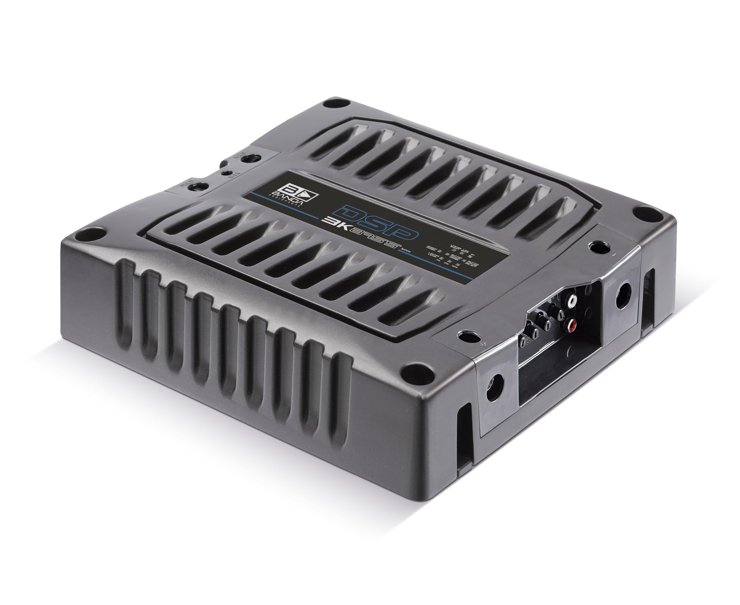 BANDA Audioparts DSP3K1BLACKBASS Bass Band Amplifier Module 3k1 3000wrms 1-Ohm 1 Channel Car Audio Amp DSP BASS Model with 3 Limiter Integrated Level Positions - DSP 3K1 Black
