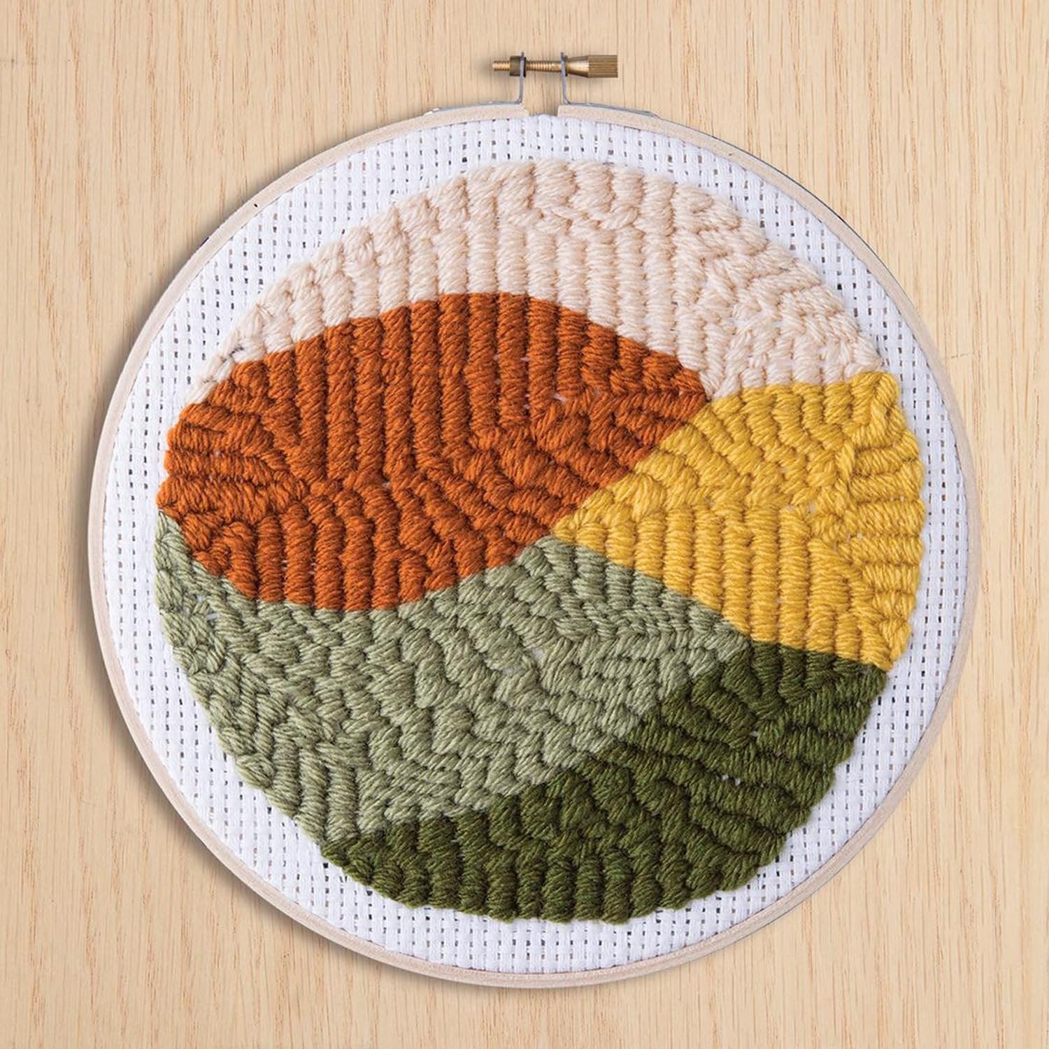 LEISURE ARTS Punch Needle Kit, Sunset, Punch Needle Kit, Kits Adults Beginner, Embroidery Kit for Beginners