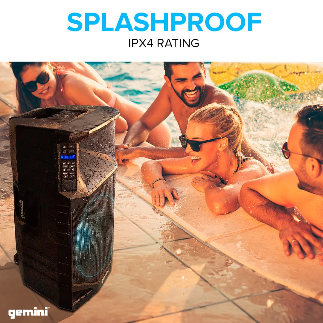 Gemini GSWT1500PK Gemini IPX4 Certified,SPLASHPROOF,15" PA