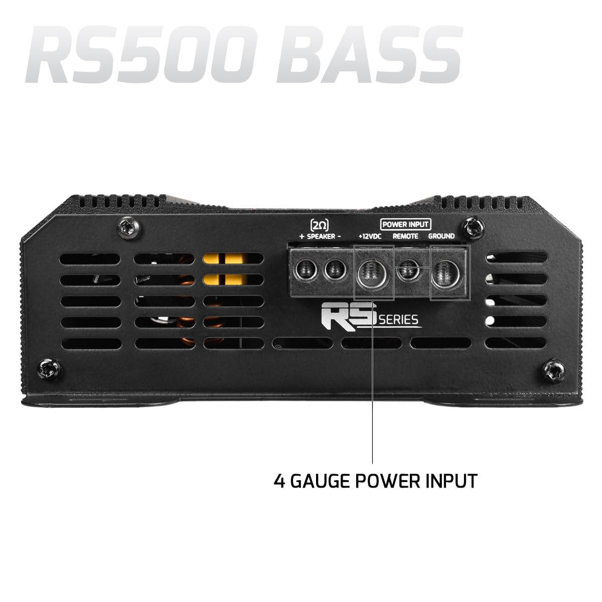 PRV Audio RS500BASS2OHM Amplifier Class-D Monoblock 1 Channel Subwoofer Amp 500 Watts RMS at 2 Ohm
