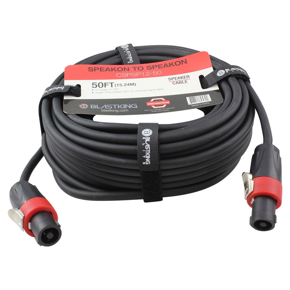 Blastking CSPSP12-50 Speakon to Speakon Cable 50 Ft