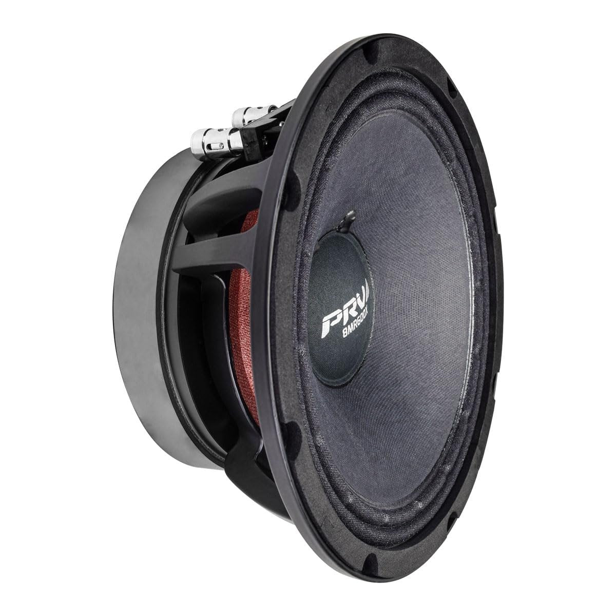 PRV AUDIO 8 Inch Midrange Speaker 8MR600X-4, 600 Watts 4 Ohm, 2 in Voice Coil, X-treme Mid Range Loudspeaker for Pro Car Audio Systems (Single)