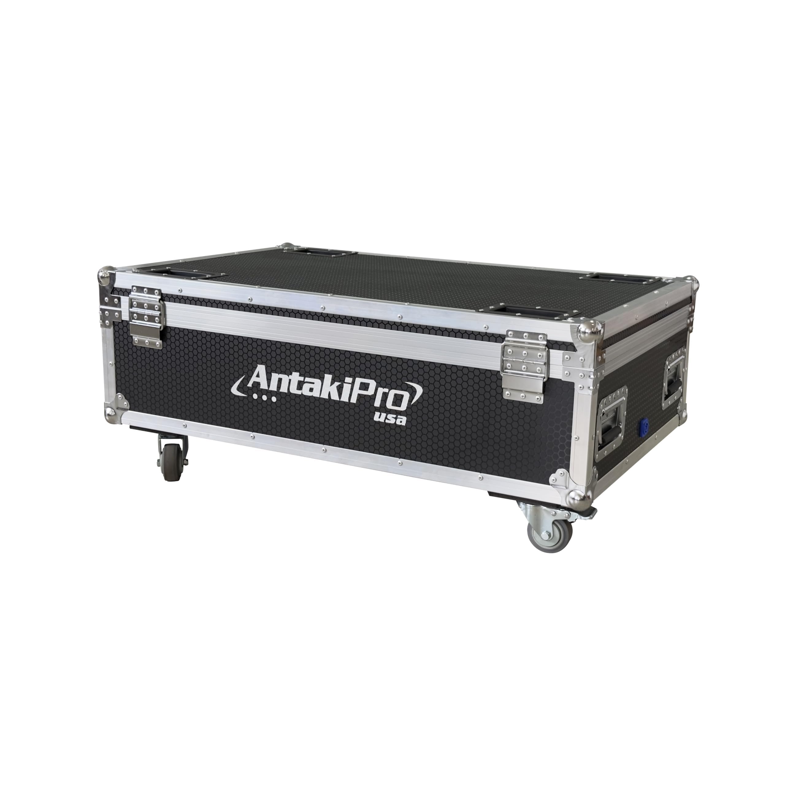 ANTAKIPRO AP-9X6CASE PRO Rolling Road Flight Case 12-Bay Charging Case, 6x6 Storage Compartments, Holds 12 Units AP-9X6PAR Rolling Equipment with Wheels Black