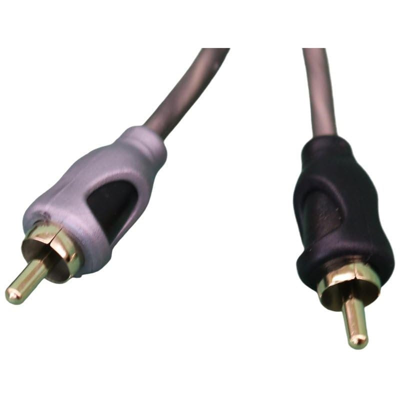 DEEJAY LED TBH1MALE2MALE 1-Male to 2-Male RCA Audio Adapter for Subwoofer, Amplifier, and PA Systems Entry Level Stereo Interconnect RCA Y Splitter Cable (Pair)