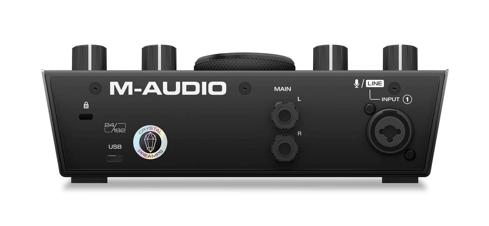 M-Audio USB C Audio Interface, XLR Condenser Microphone and Studio Headphones for Recording, Podcasting, Streaming with HD Sound - AIR192x4 VSPro