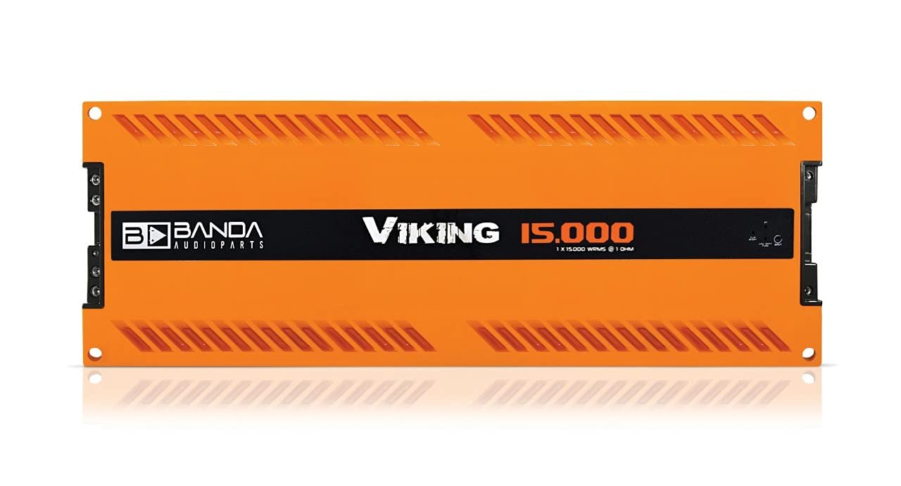 1-Ch. Vehicle Audio Bass Amplifier - 3000W High-Powered Mono Bass Amplifier w/Subsonic Filter and Low Pass Filter Stable at 2 ohms, LED Indicators, Sound Specialization, Orange - BEAT3000.2ORANGE