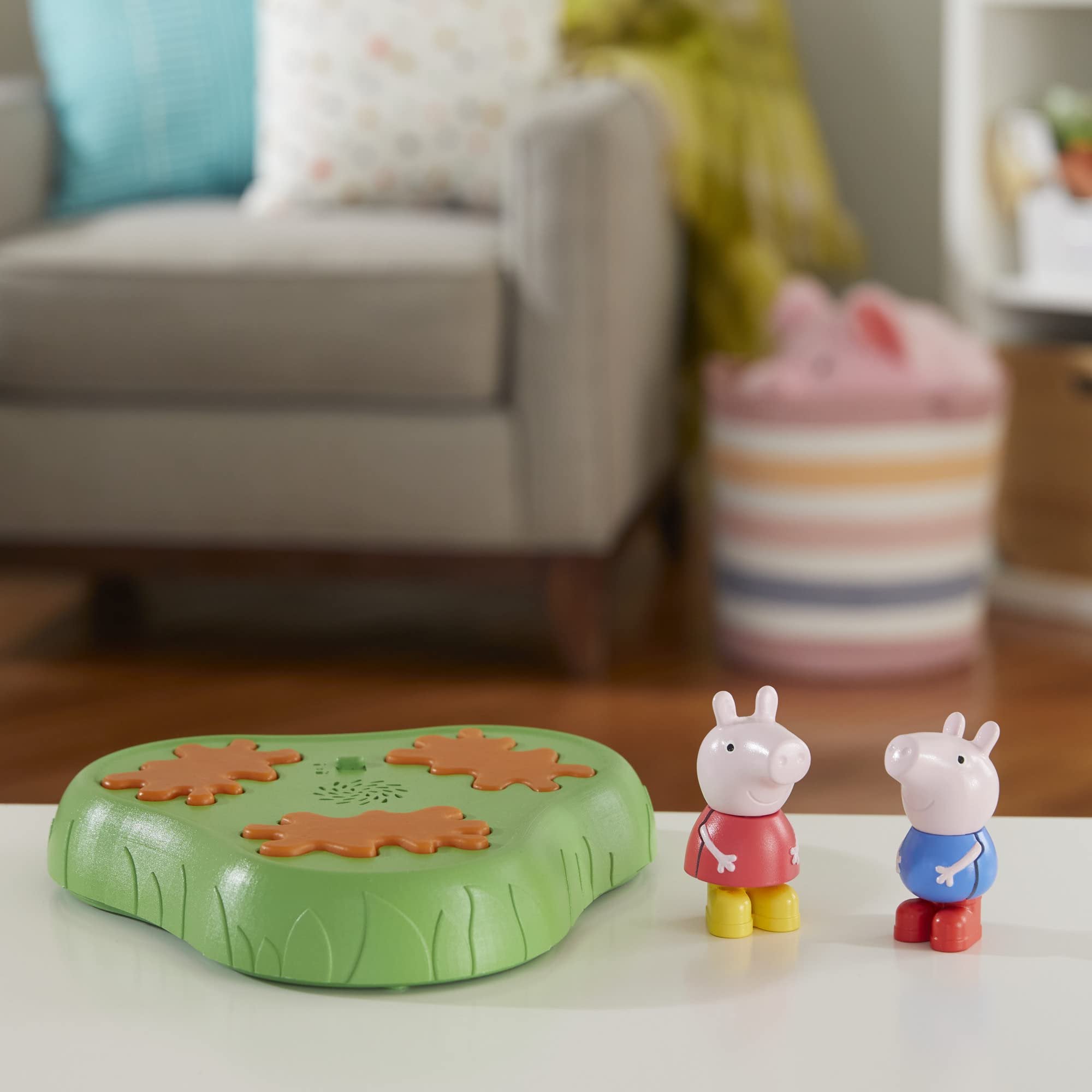 Hasbro Gaming Peppa Pig Muddy Puddle Champion Board Game for Kids Ages 3 and Up, Preschool Game for 1-2 Players