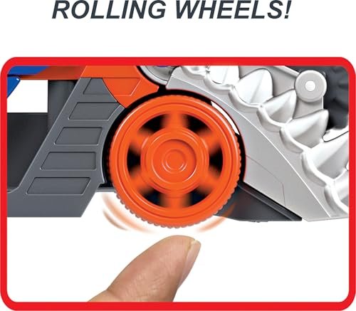 Hot Wheels Toy Car Playset, Shark Chomp Transporter & 1:64 Scale Car, Connects to Track & Stores 5 1:64 Scale Vehicles