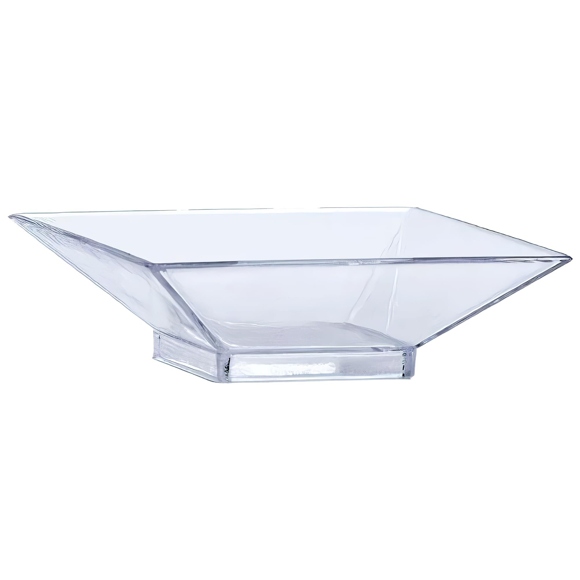 Lillian Tablesettings Lillian Mini Plastic Square Serving Dish, Clear, Pack of 12 dishes, Clear, 3 oz (64540)