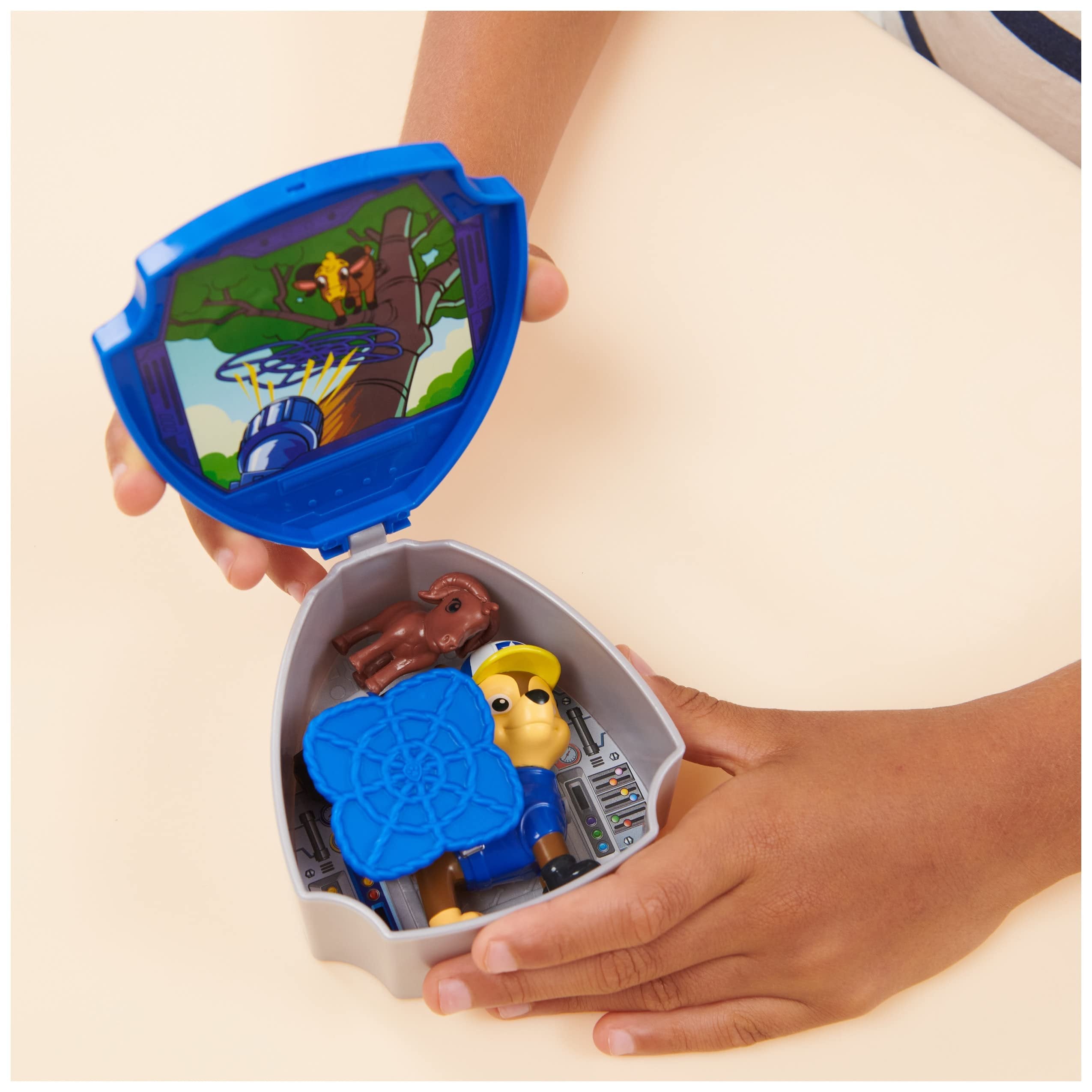 Paw Patrol, Big Truck Pups Chase Action Figure with Clip-on Rescue Drone, Command Center Pod and Animal Friend Kids Toys Ages 3 and up