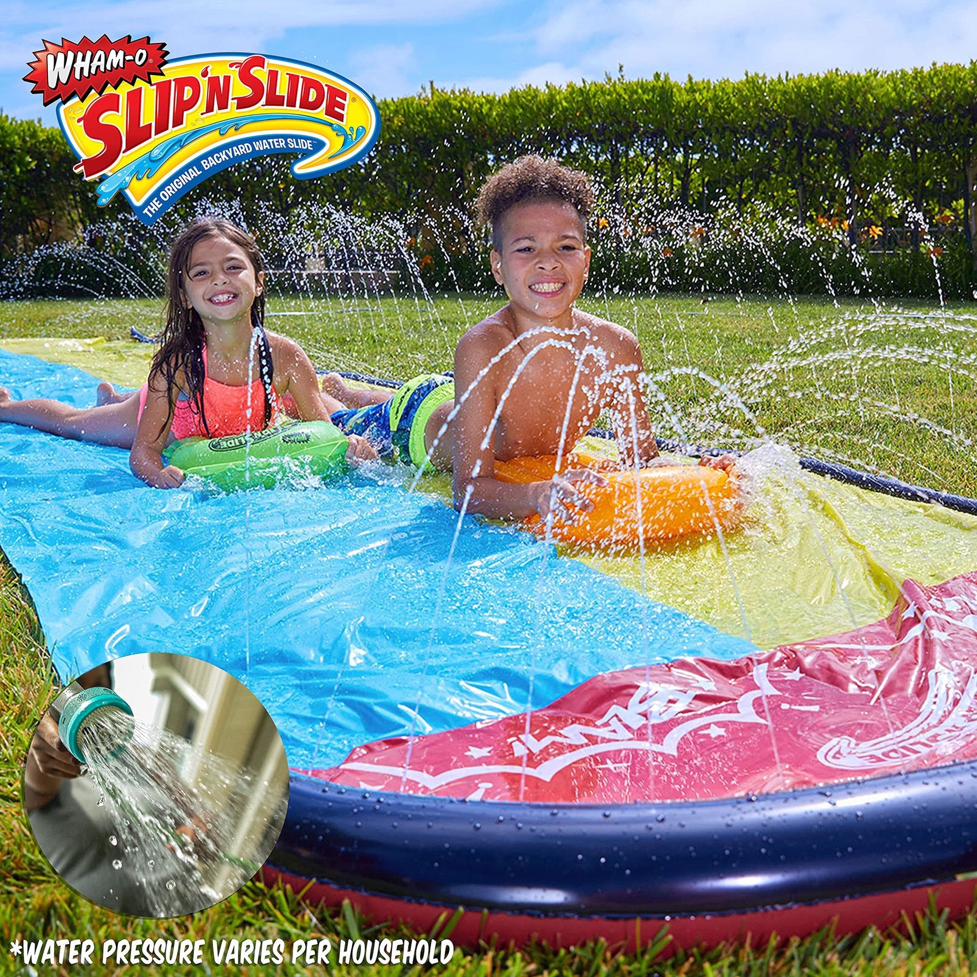 Wham-o Slip N Slide Wave Rider Double with 2 Slide Boogies