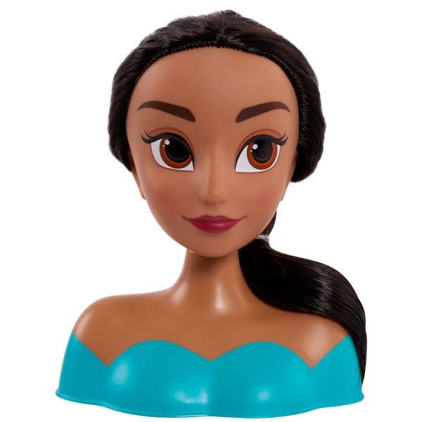 Just Play 2pc Aladdin Girls Mini Styling Head Jasmine Pretend Play Dress Up Set