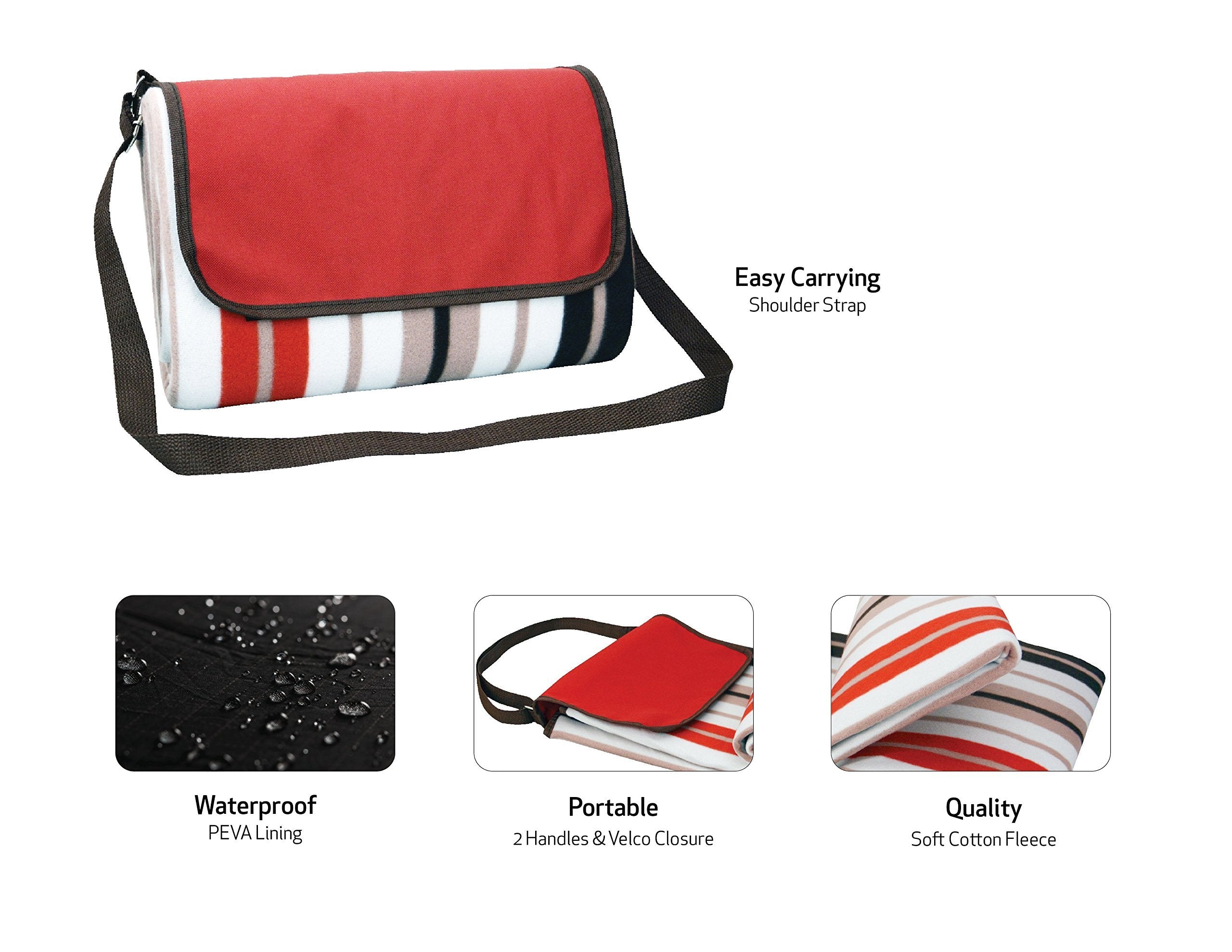 Cedar Trail Large Durable Waterproof Beach, Camping, Picnic & Outdoor Blanket