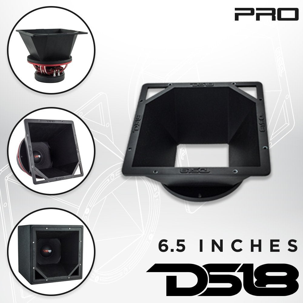 DS18 PROSDF6 6-in Mid Diffuser Flare for Extremely Loud Sound (Requires Driver), 6.5" Loudspeaker Horn Diffuser, Exit Waveguide Horn, Fits Most 6.5" Speakers