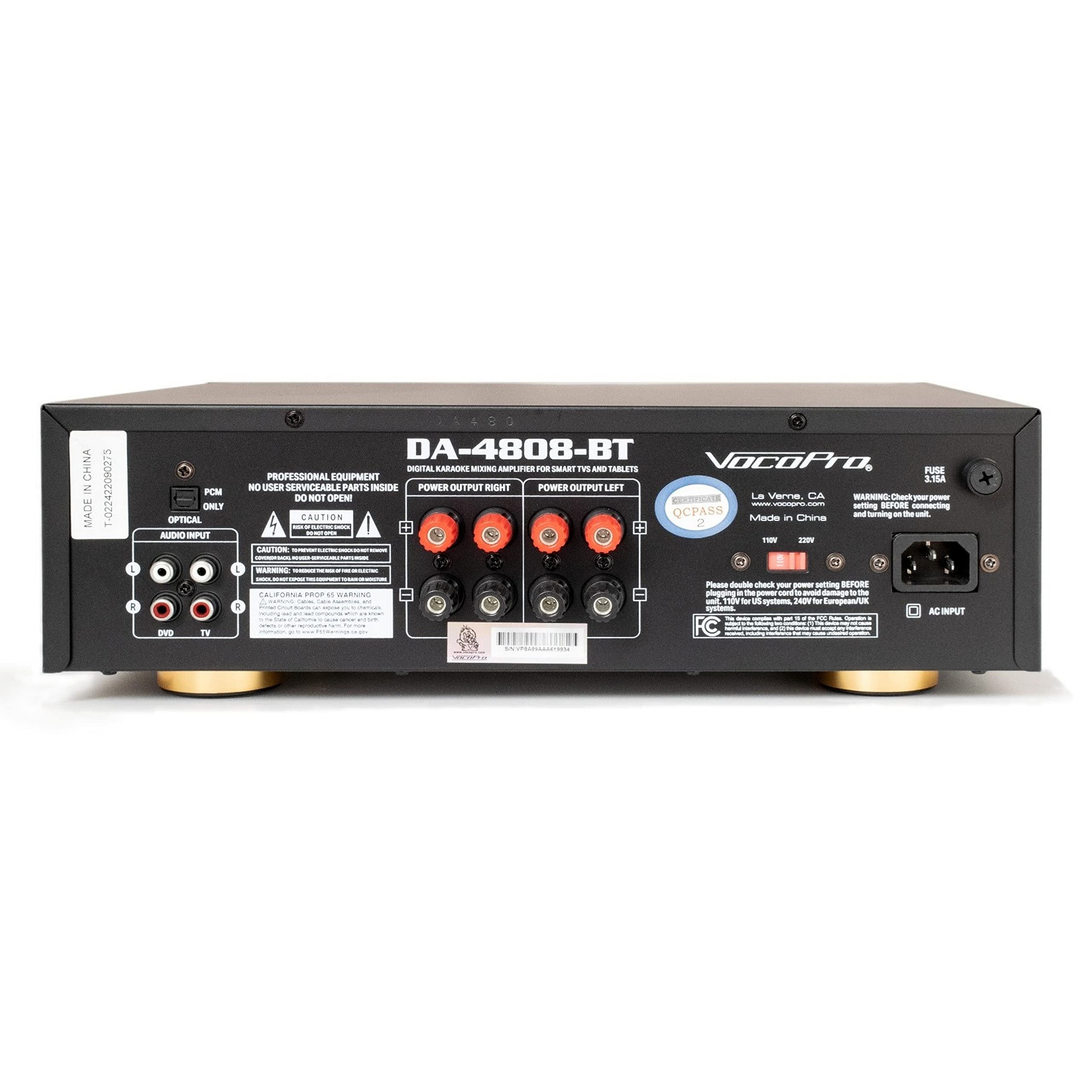 VocoPro Home Karaoke System (DA-4808-BT)
