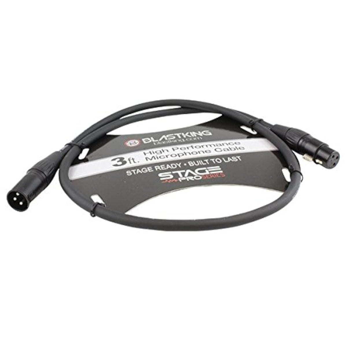 Blast King SP3XLR Blasting Microphone Cable, 3'