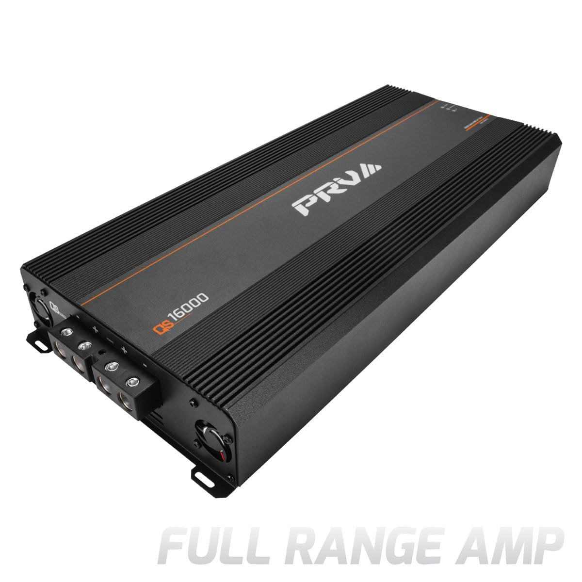 PRV Audio QS16000.1 QS Series Full Range Class D 12-Volt Amplifier PRO Audio Loudspeakers Compact 1 Channel Car Audio Amp 16000 Watts RMS at 1 Ohm