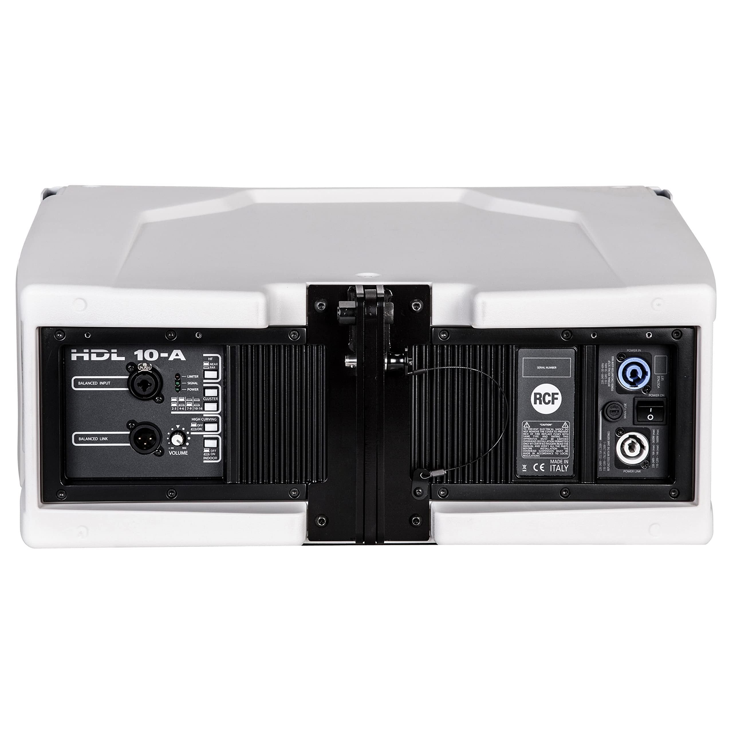 RCF HDL 10-A 1,400-watt, Dual 8-inch Active Line Array Module - White (each)