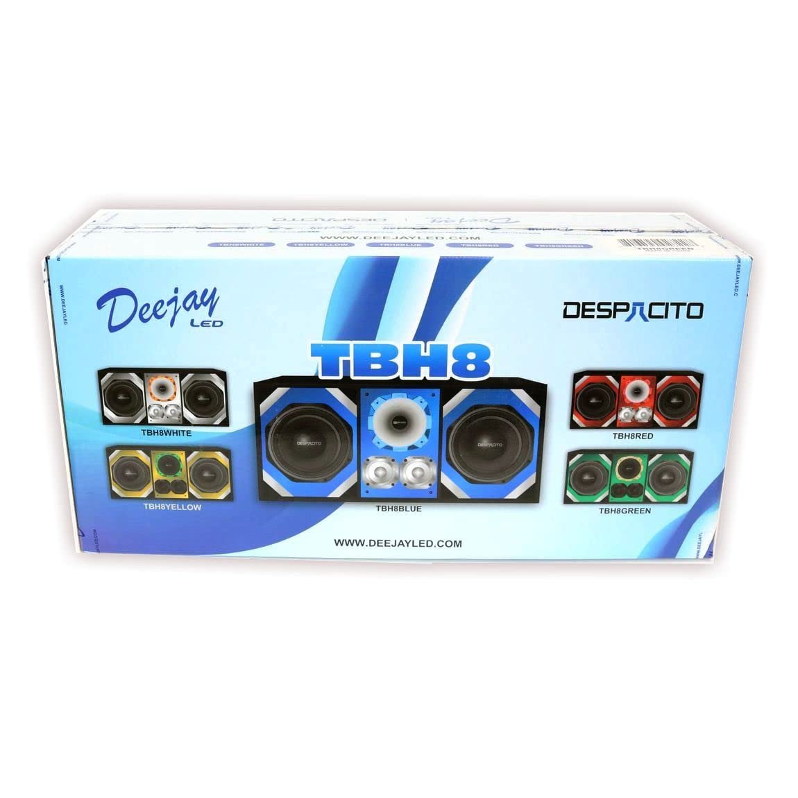 DEEJAY LED TBH8BLUE DEEJAYLED 2 8" Despacito Horn 2 TW Braz