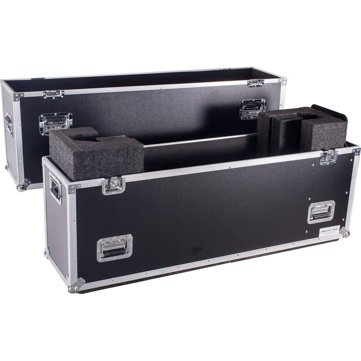 DEEJAY LED DJ Turntable Case (TBH1LED50WHEELS)