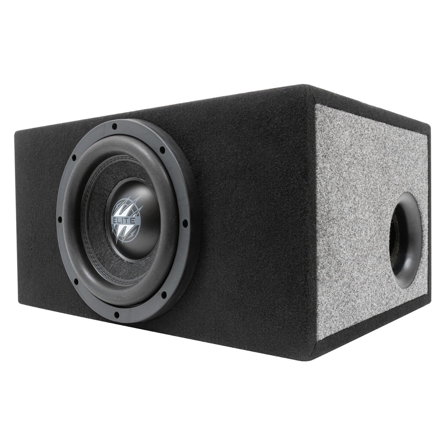 HIFONICS HEW10D4-500P 10-Inch Elite Series Powered Subwoofer System Amp Bulit Class D Amplifier 500 Watts Peak Dual 4-Ohm Voice Coils