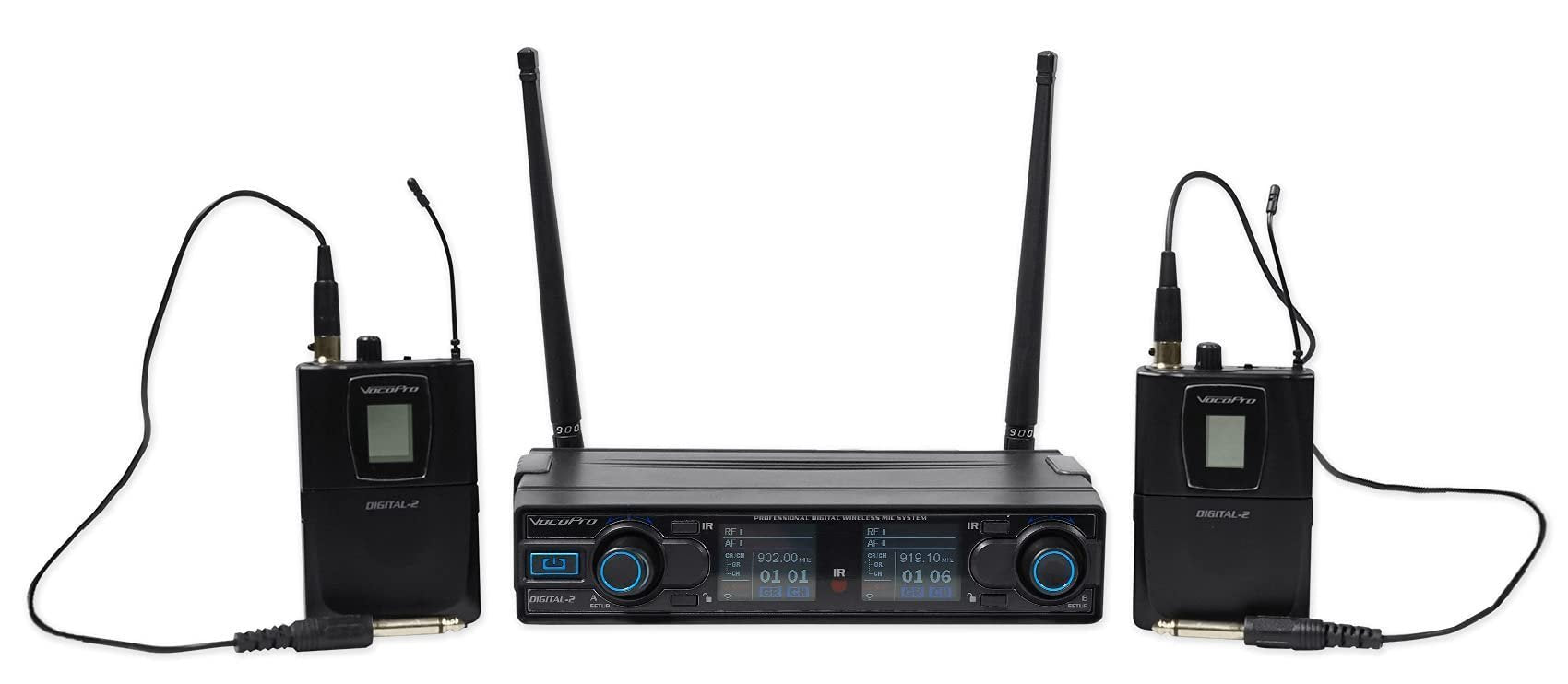 VocoPro Dual CH Digital Wireless Guitar SYS (DIGITAL-2GUITAR)