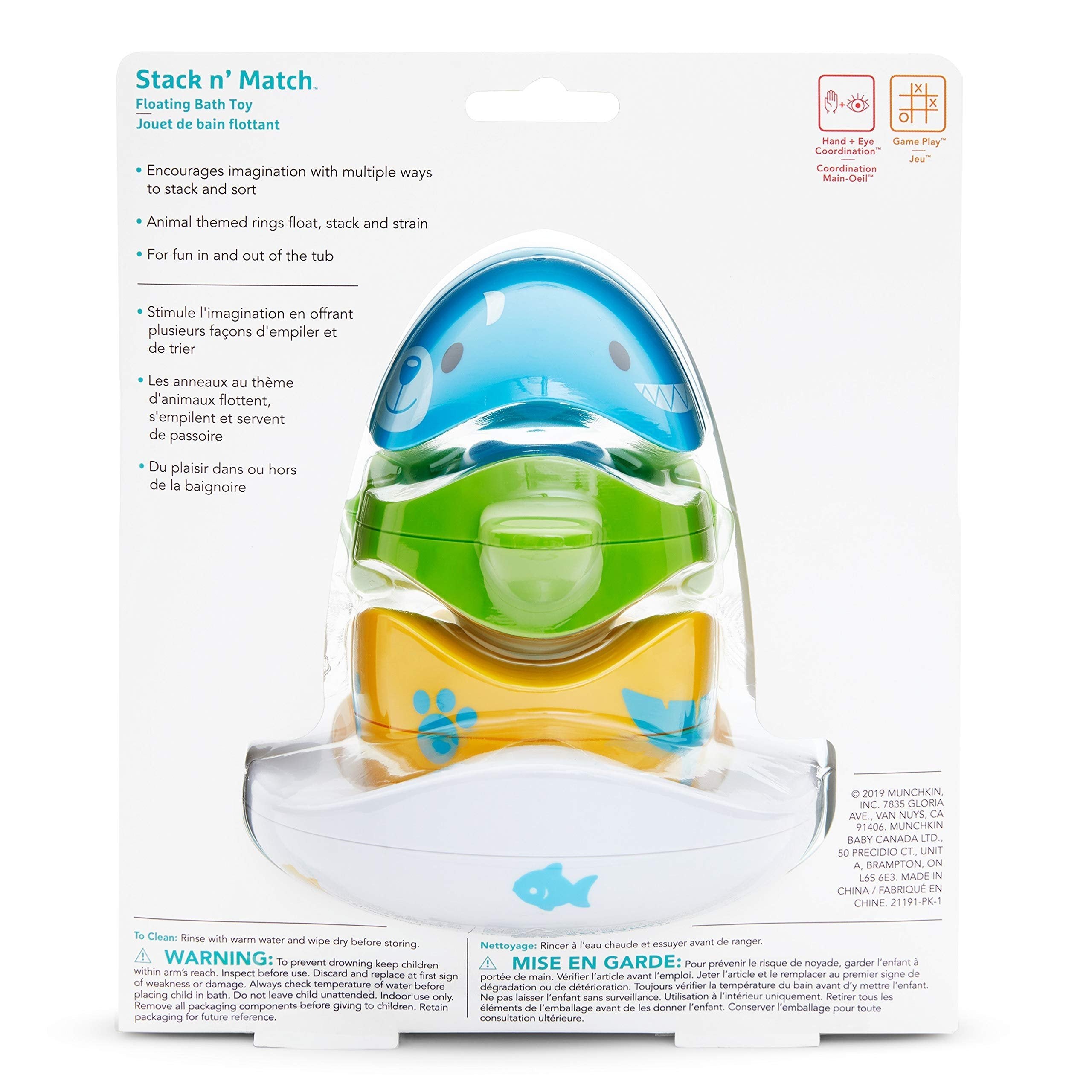 Munchkin® Stack n' Match™ Toddler Bath Toy