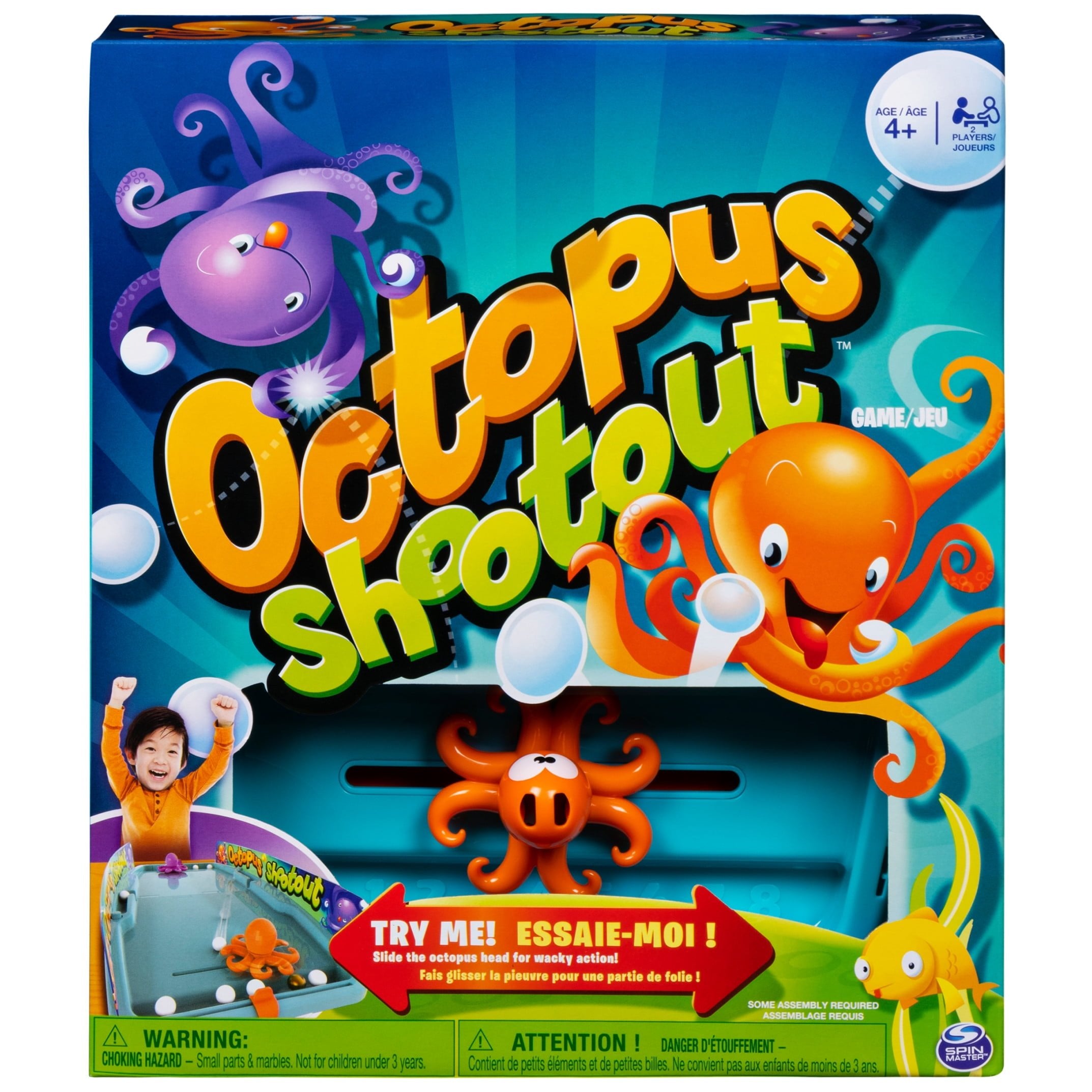 Octopus Shootout, Fun and Wacky Tabletop Hockey Game, for Kids Aged 4 and Up
