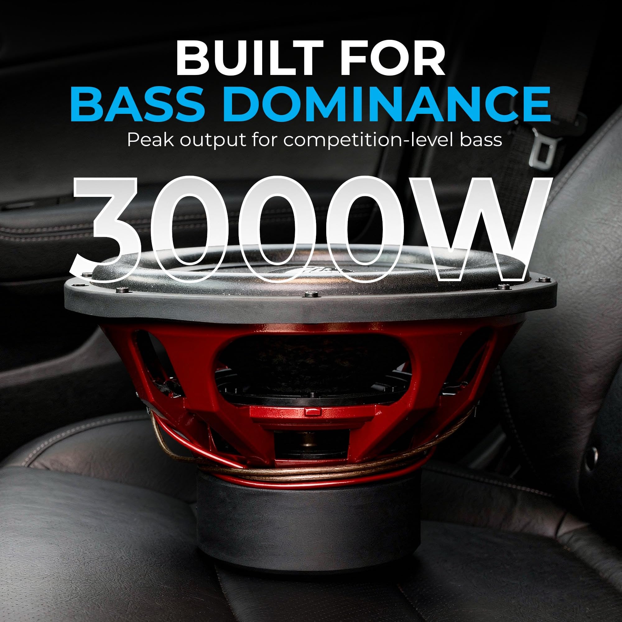 American Bass Hawk 15” Subwoofer, 3000W Max / 1500W RMS, 3” Voice Coil, 200oz Magnet, Cast Basket, High-Performance SPL Subwoofer Car Audio Driver for Deep, Clean Bass in Ported Subwoofer Enclosures