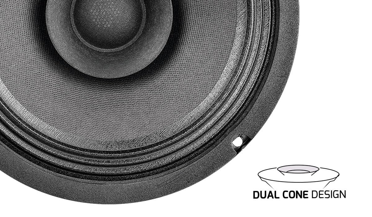PRV AUDIO 8FR250 8 Inch Full Range Speaker, 8 Ohms, 250 Watts Continuous Program Power, 125 Watts RMS Power, 93.5 dB, Full-Range Driver Loudspeaker for Pro Audio Systems (Single)